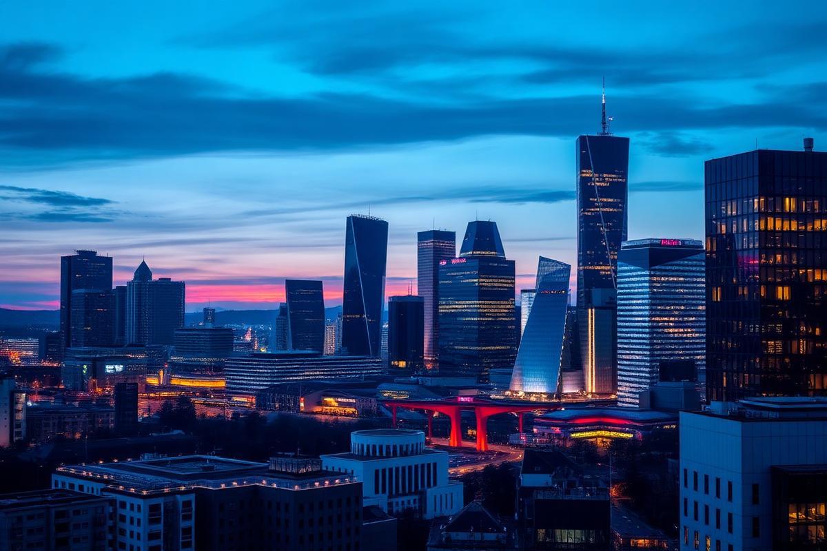 Frankfurt am Main headquarters skyline